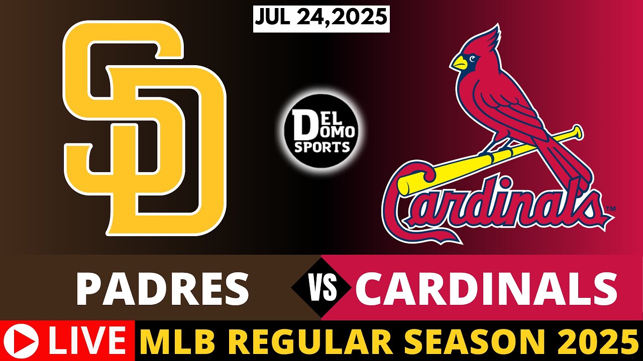 SAN DIEGO PADRES VS ST LOUIS CARDINALS ⚾ MLB REGULAR SEASON | JUL 24, 2025