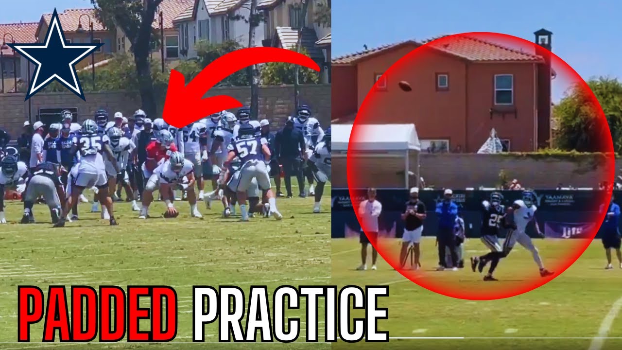The Dallas Cowboys Day 5 Training Camp Highlights WITH Pads Was CRAZY... | Cowboys NEWS |