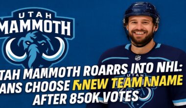 Utah Mammoth Roars into NHL: Fans Choose New Team Name After 850K Votes!