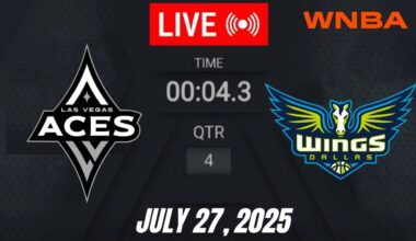 LIVE: Dallas Wings vs Las Vegas Aces | WNBA Regular Season 2025 I July 27, 2025 2K Live