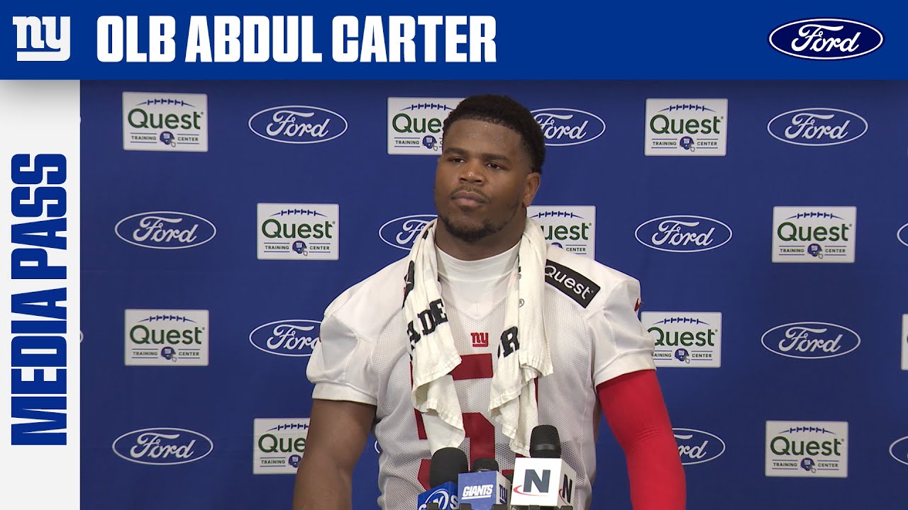 Abdul Carter: "Pass rush is a science" | New York Giants