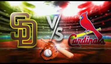 San Diego Padres  VS St Louis Cardinals Live Stream Play By Play