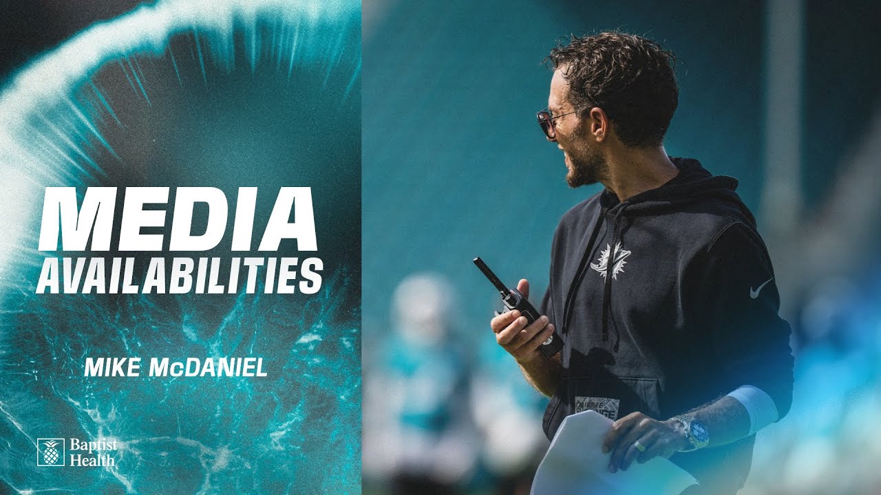 Coach Mike McDaniel meets with the media | Miami Dolphins