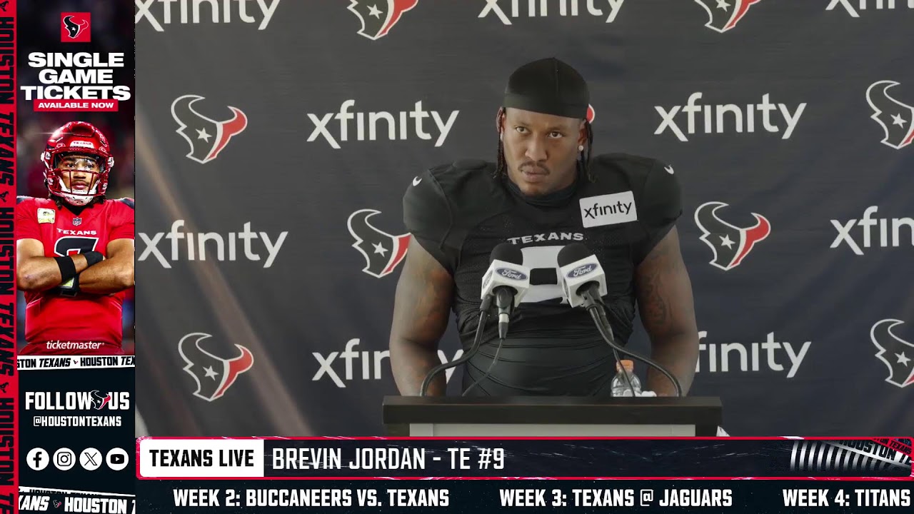 LIVE: Houston Texans Head Coach DeMeco Ryans and Players address the media
