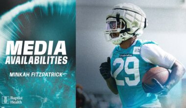 Minkah Fitzpatrick meets with the media | Miami Dolphins