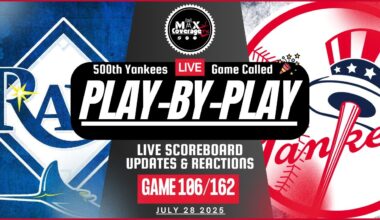 🔴LIVE Tampa Bay Rays vs New York Yankees - Play-By-Play & Reactions (7/28/25)