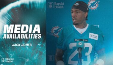 Jack Jones meets with the media | Miami Dolphins