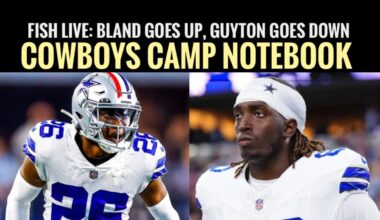 #DallasCowboys LIVE Fish at 6 Report: Bland Goes UP, Guyton Goes Down