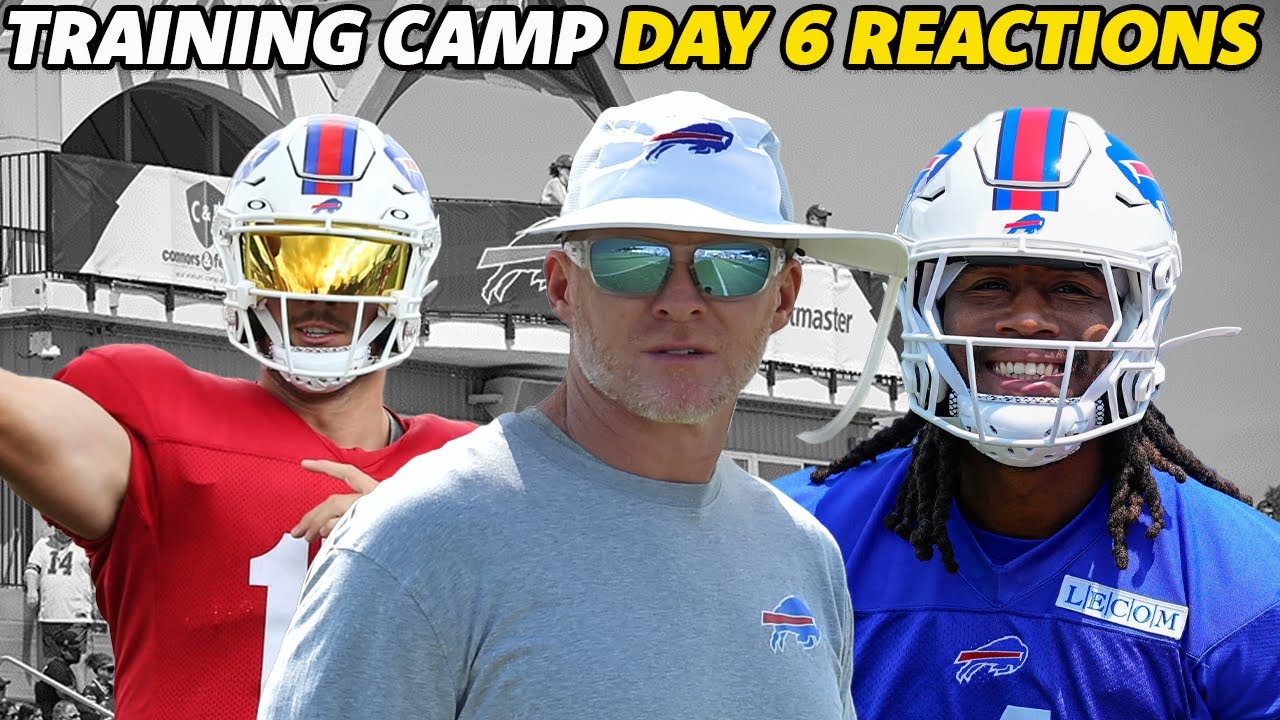 Buffalo Bills Training Camp Day 6 LIVE PLAY BY PLAY REACTION | PADS ARE ON!
