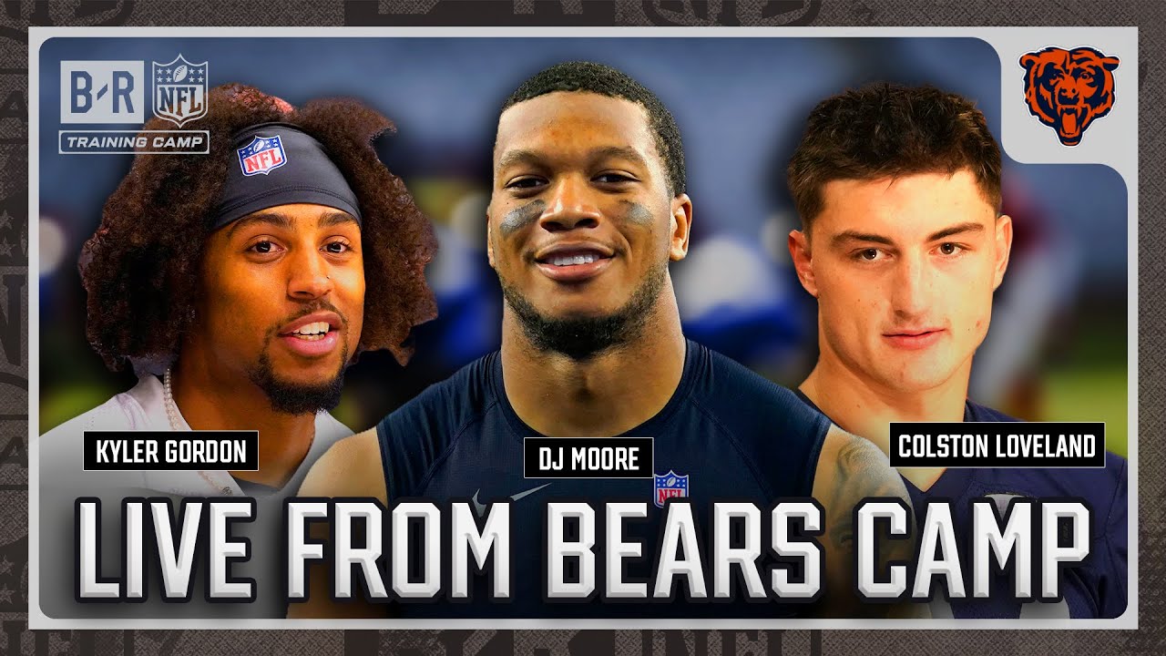 LIVE at Bears Camp with DJ Moore, Colston Loveland, Kyler Gordon | NFL Training Camp Tour