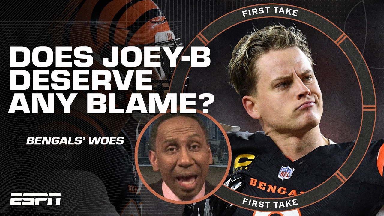 Stephen A. LOSES IT on Chris Canty's take BLAMING Joe Burrow for Bengals problems 😳 | First Take