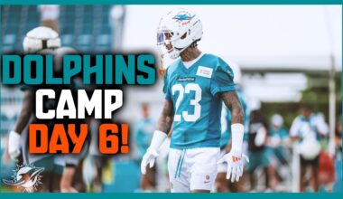 Miami Dolphins 2025 Training Camp Day 6: Ashtyn Davis Injury!