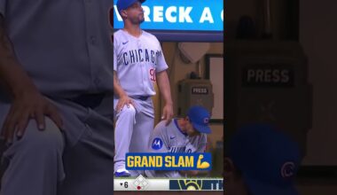 Andrew Vaughn breaks it wide open for the Brewers with a GRAND SLAM! 🤩