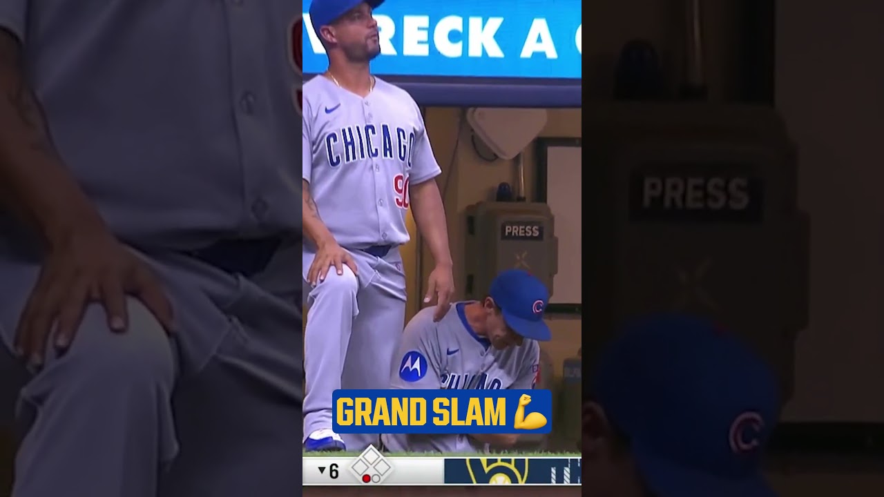 Andrew Vaughn breaks it wide open for the Brewers with a GRAND SLAM! 🤩