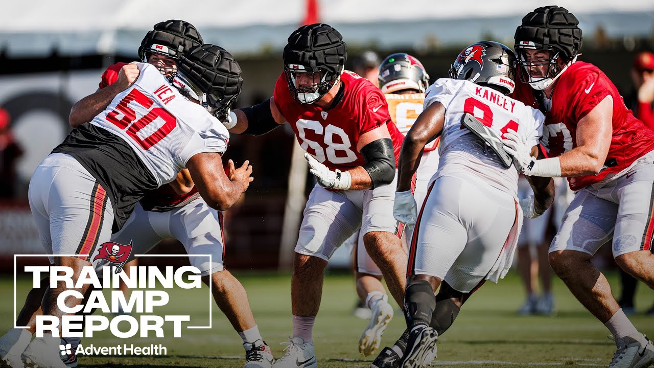 First Night Practice: Focusing on the D-Line | Training Camp Report | Tampa Bay Buccaneers