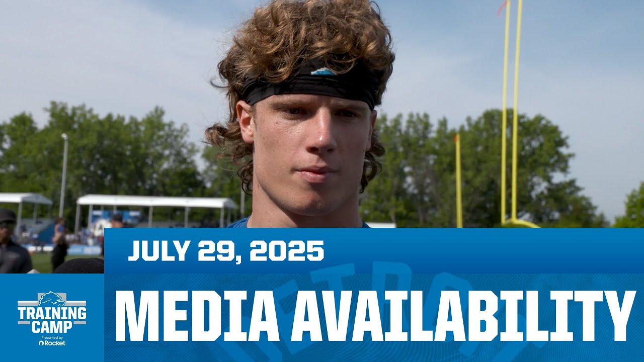 Detroit Lions players meet with the media on July 29 | 2025 Training Camp Day 8