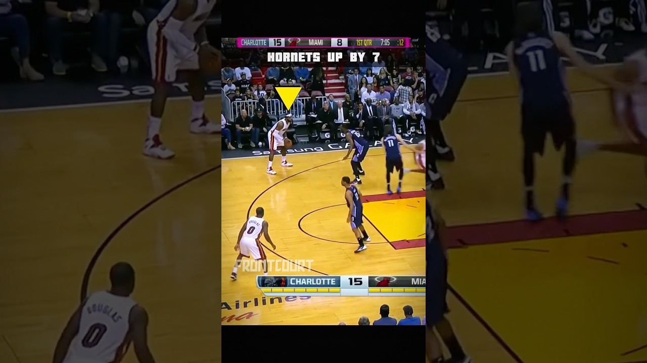 PART 1 - When LeBron Turned Into the Greatest 3-Point Shooter Ever 🎯👺 Hornets vs Heat #nba #shorts