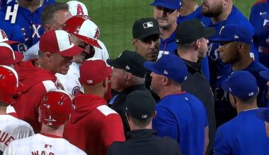 Rangers & Angels Get INTO IT After Mike Trout & Zach Neto Hit by Pitches BACK-TO-BACK 👀