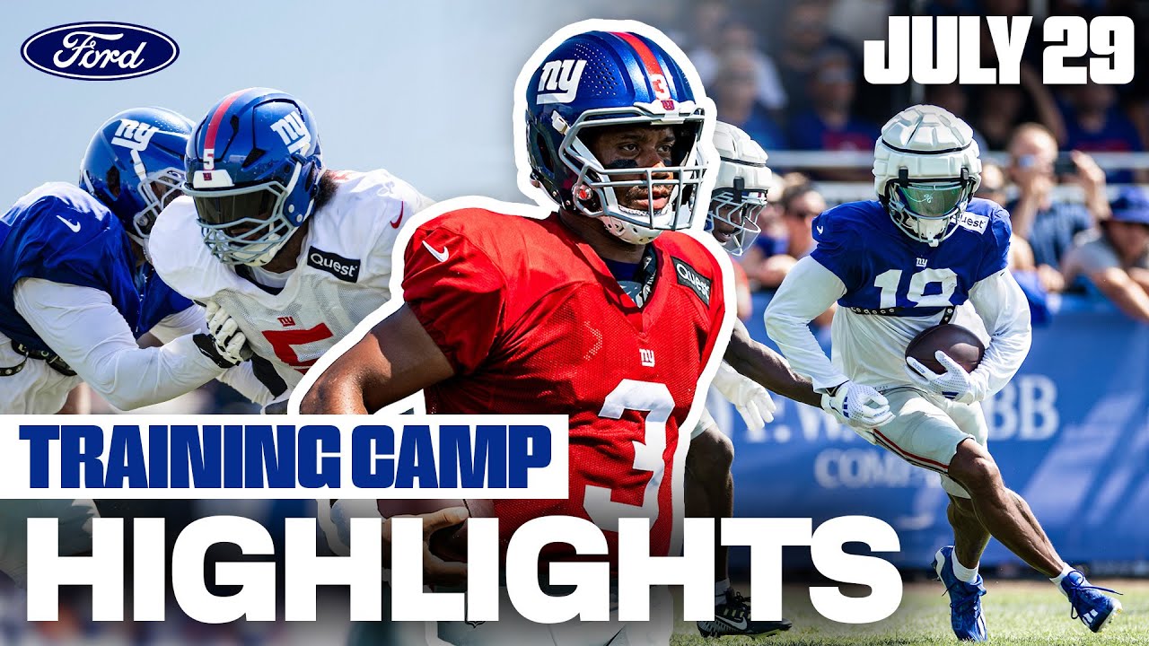 Training Camp Highlights: Top Plays & Moments | July 29 | New York Giants