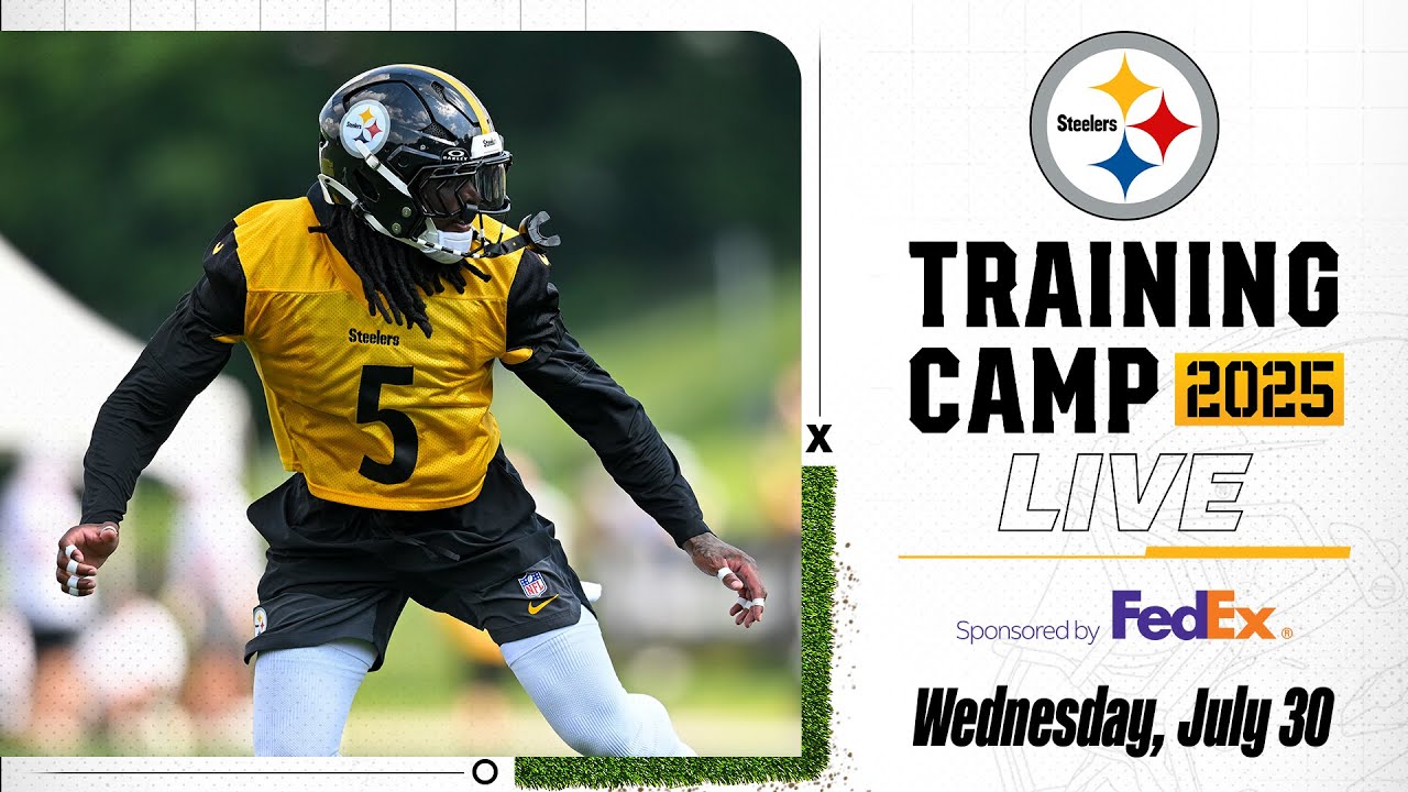 Watch Steelers Training Camp Practice on July 30 | Training Camp Live | Pittsburgh Steelers