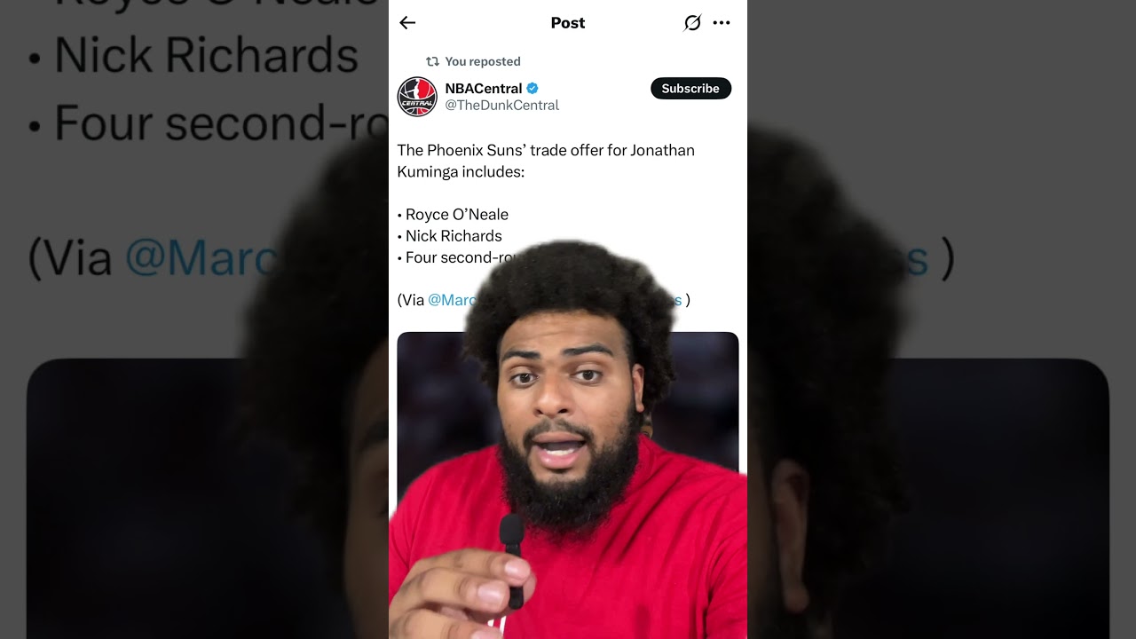 The Phoenix suns trade offer for Jonathan Kuminga includes… 👀