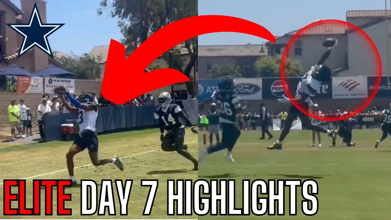 The Dallas Cowboys Day 7 Training Camp HIGHLIGHTS Were ABSOLUTELY ELITE... | Cowboys News |