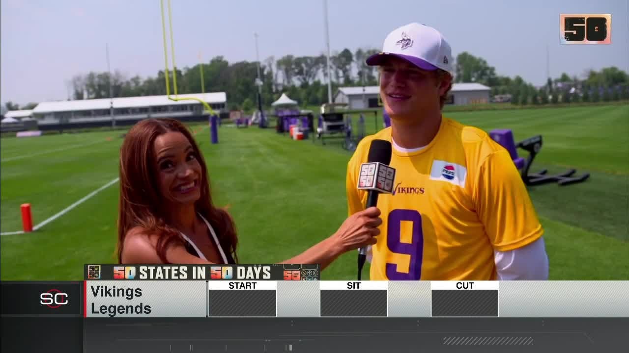 J.J. McCarthy plays START, SIT, CUT: Minnesota Vikings legends edition 👀 | SportsCenter
