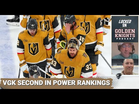 The Vegas Golden Knights are ranked second in the NHL's early power rankings