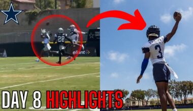 The Dallas Cowboys Day 8 TRAINING CAMP Highlights Are FILTHY... | Cowboys News |