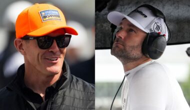 NASCAR Cup Series driver Jimmie Johnson (84) during qualifying at Charlotte Motor Speedway.