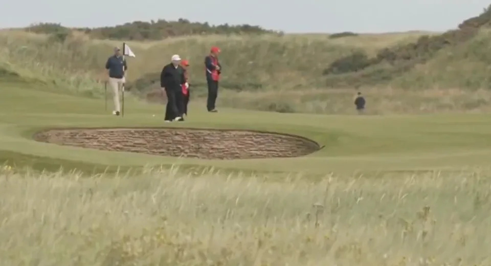 Video of Trump on course.Fox News&period;