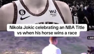 Jokic winning the Finals compared to him winning horse competition