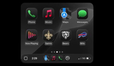 NFL apps coming to CarPlay, starting with these teams (Buffalo Bills, Chicago Bears, and New Orleans Saints)