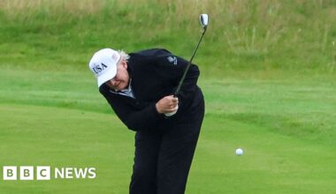 Trump plays second round of golf during day two of Scottish visit