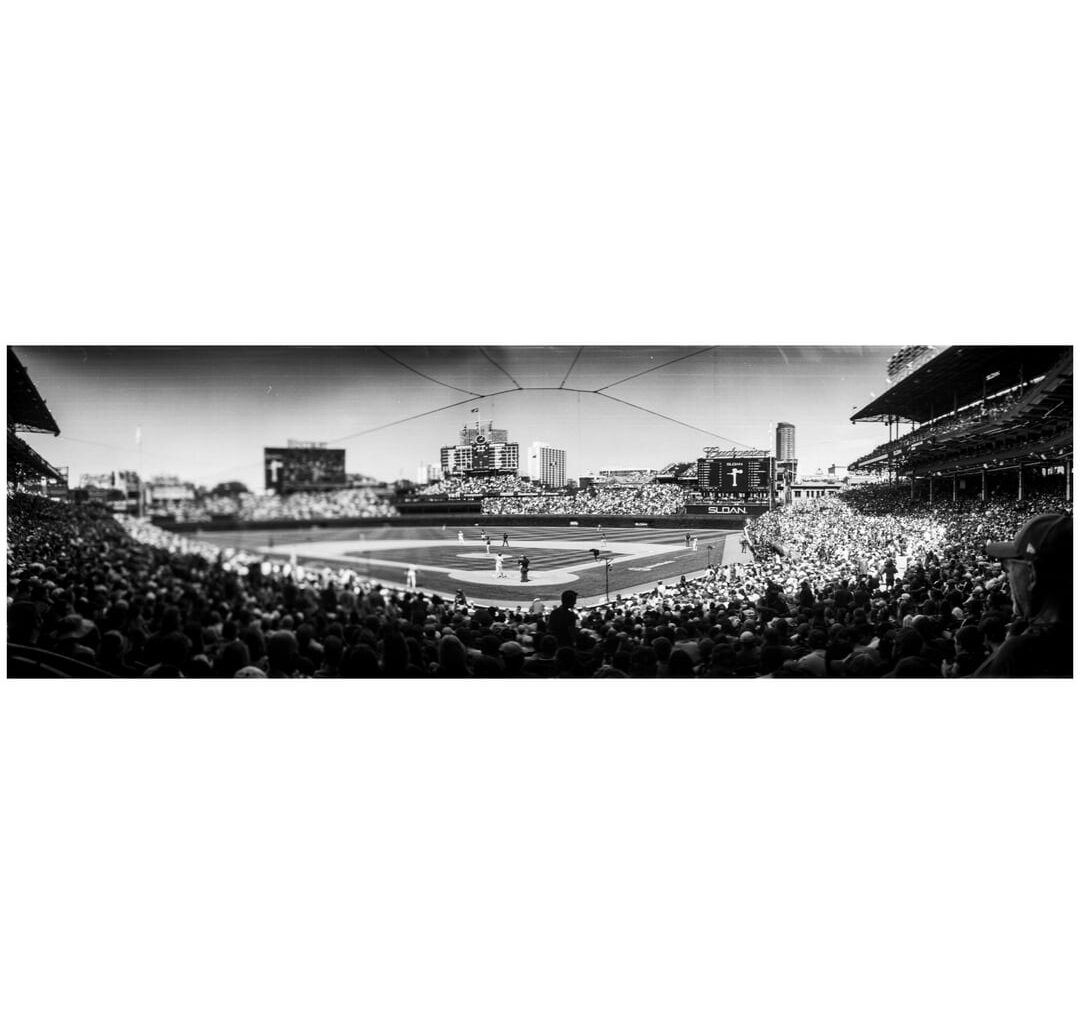 Cubs vs Red Sox Shot on a 125 Year Old Kodak Panoramic Film Camera