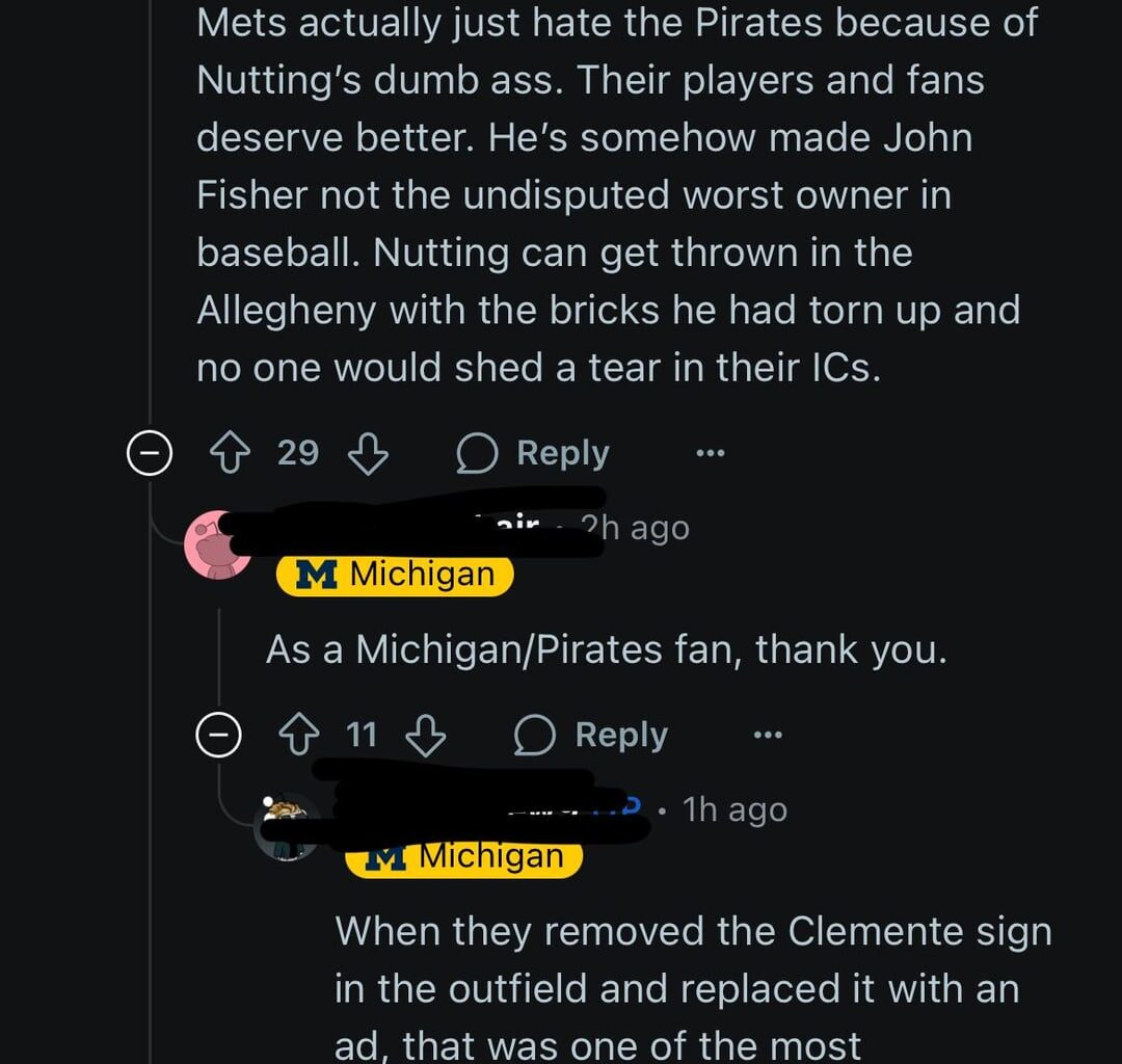 Pirates organization catching heat in the NCAAFbseries subreddit
