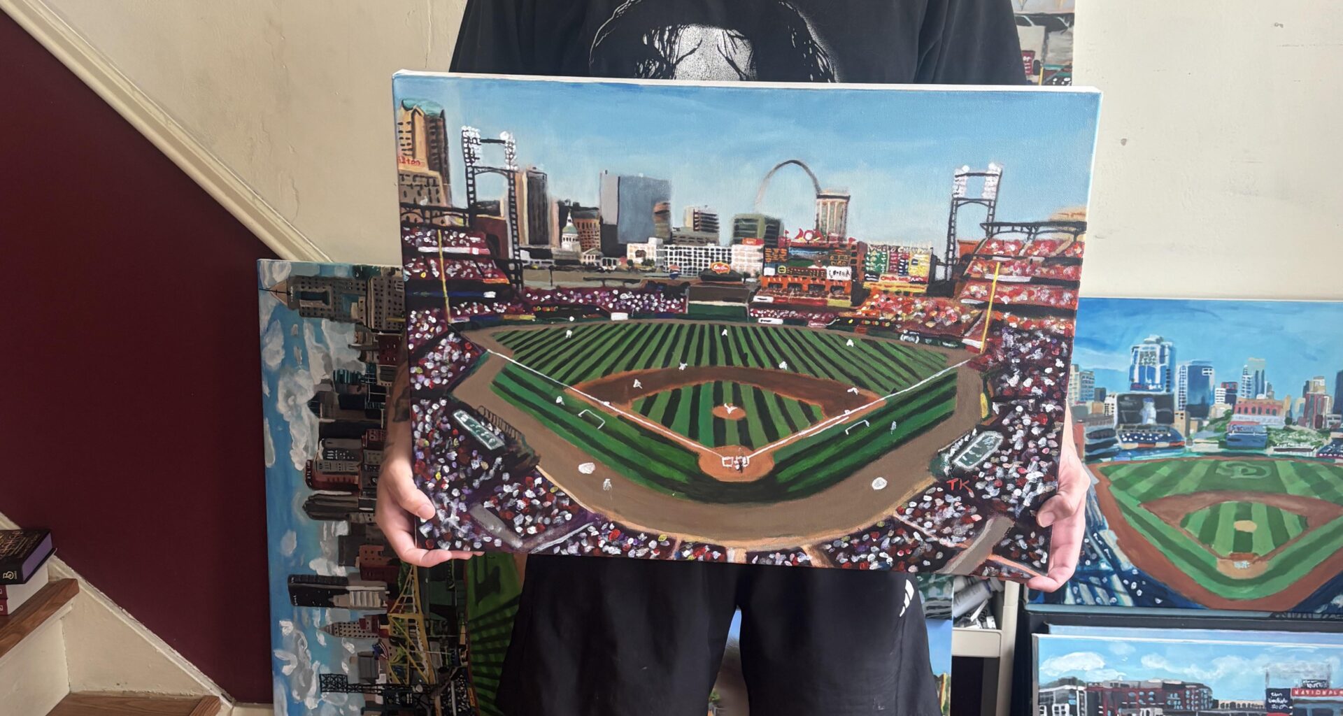 I painted Busch Stadium