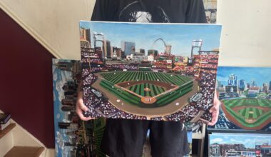 I painted Busch Stadium