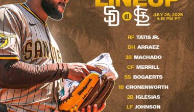 [Padres] Vásquez on the bump.