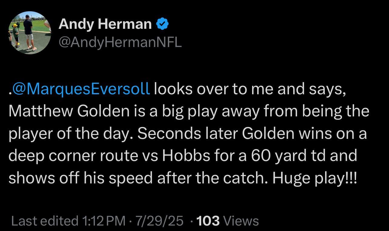 Golden boy having a big day 🔥