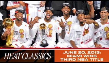 Dwyane Wade & LeBron James Combine For 60 PTS, Clinch Back-To-Back Titles 🏆 🏆 2013 NBA Finals Game 7