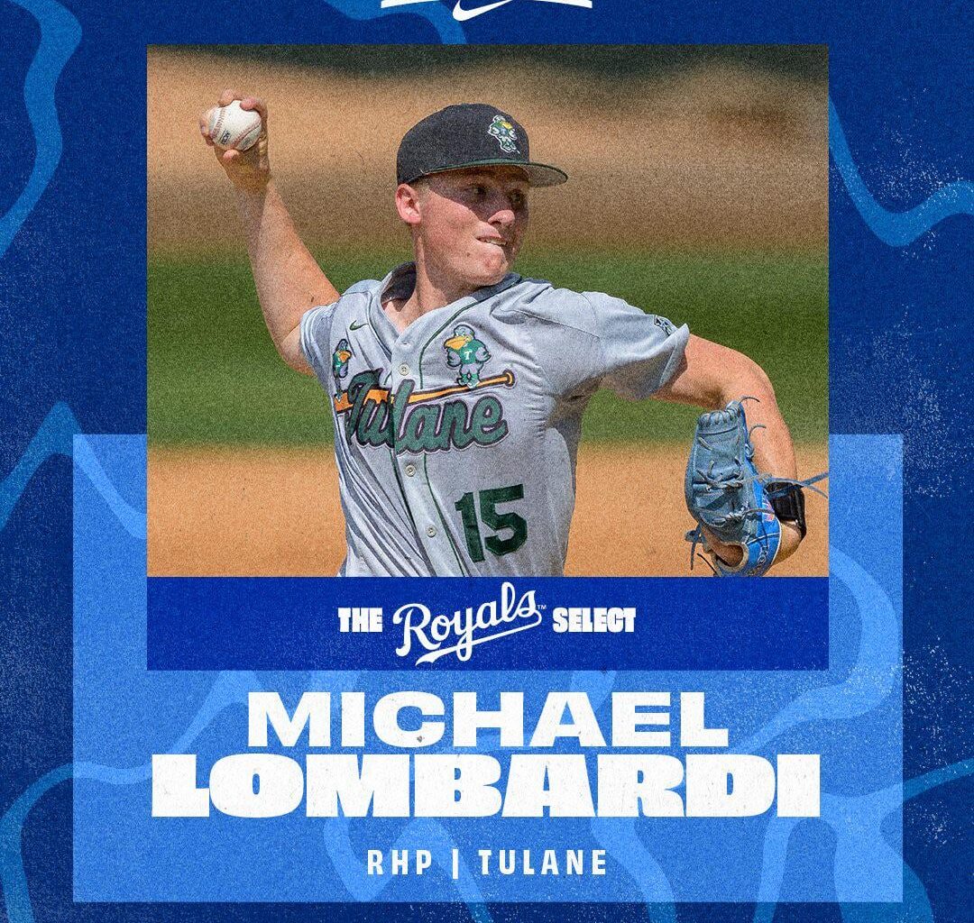 Royals Draft Michael Lombardi (RHP, Tulane) with the 61st overall pick.
