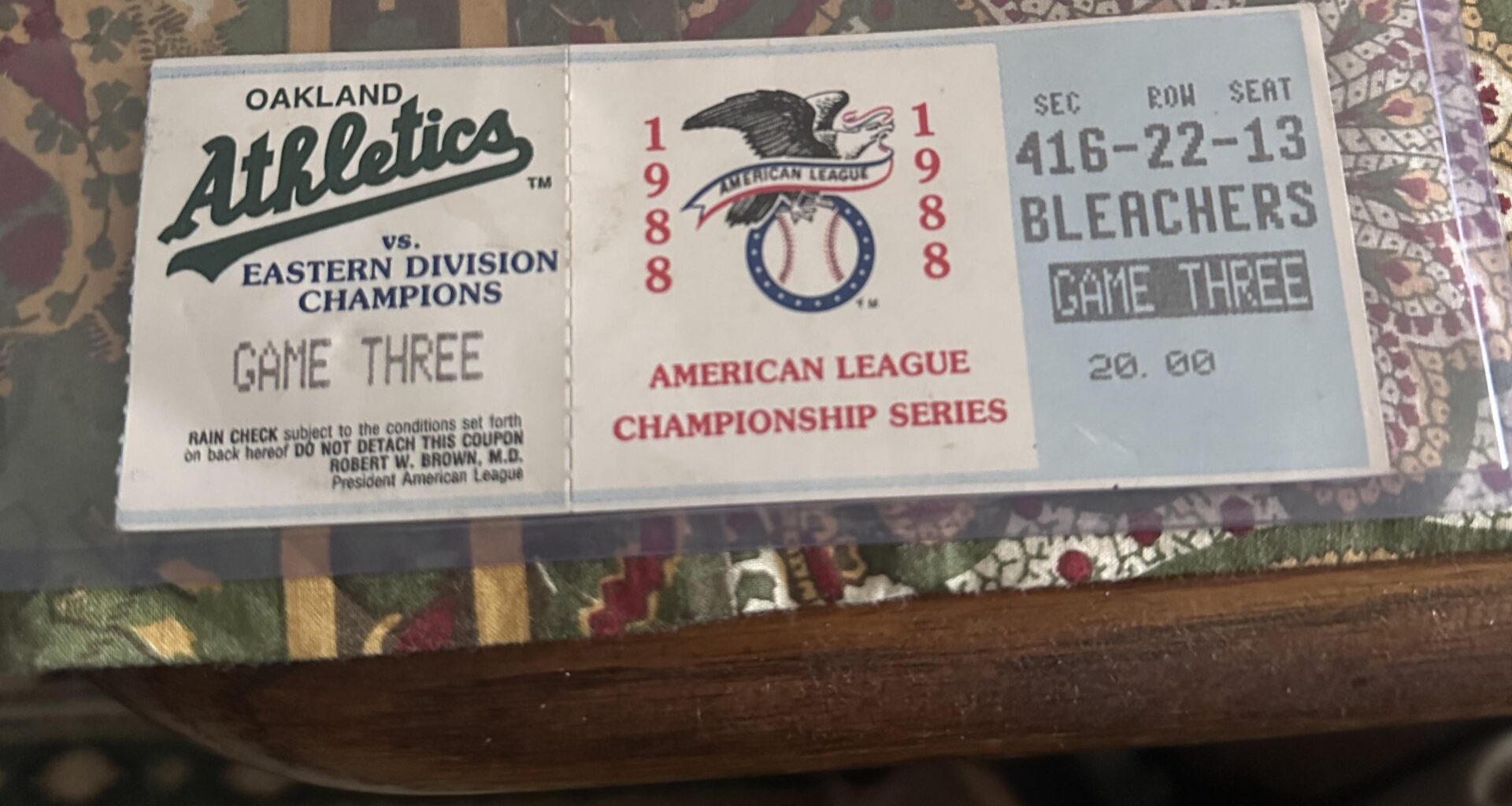 Got this ticket at flea market today