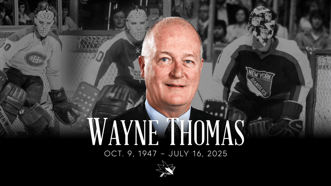 Wayne Thomas 1947-2025 | San Jose Sharks