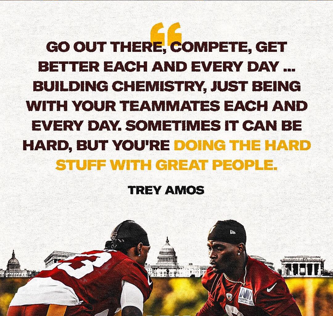 Trey Amos quote from the official facebook