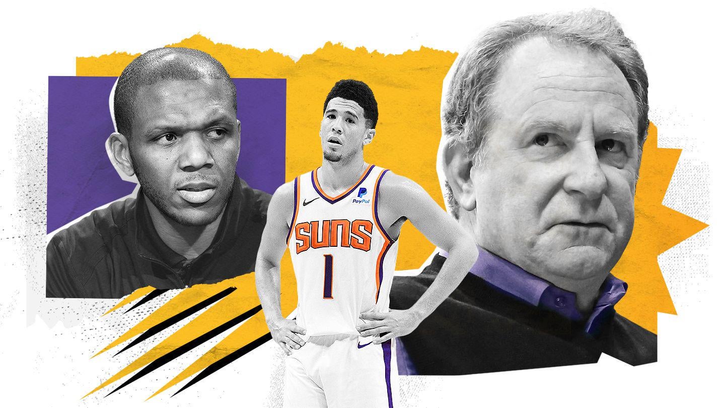 [2019] After naming McDonough GM, Sarver acquired some live goats and planted them upstairs in McDonough's office. The stunt was both a joke and a message the Suns should find a GOAT of their own. The goats, unaware of their metaphorical connotation, proceeded to defecate all over McDonough's office