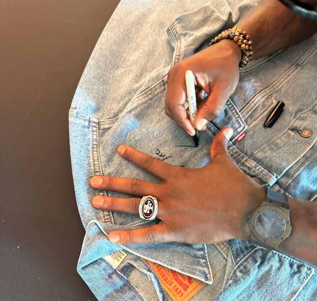 Patrick Willis the goat signed my jacket.