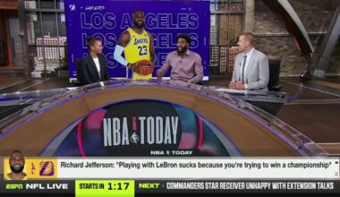 Iman Shumpert on Richard Jefferson saying it sucks to play with LeBron James: "To give it context, yes, it does suck...there's a ridiculous amount of pressure that comes with it because you have to be in a win-now mindset every time you play on his team. He is always expected to be at the top..."