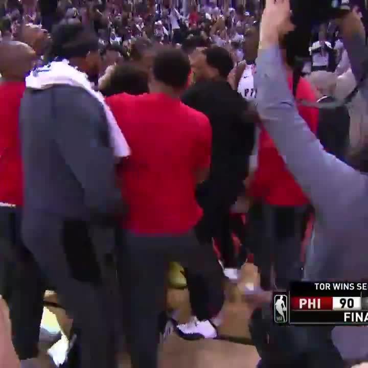 Kawhi’s buzzer beating game winner against the 76ers in game 7 of the second round in 2019