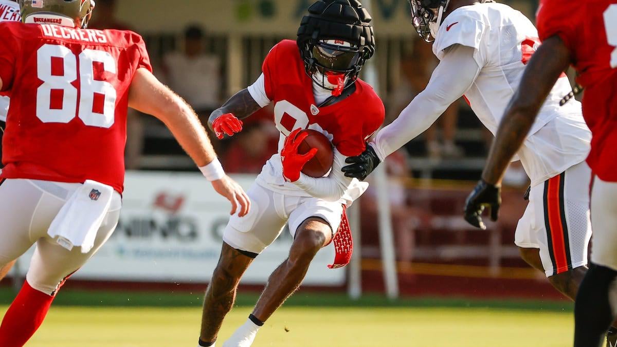 Bucs rookie receiver Tez Johnson is opening eyes